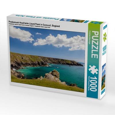 CALVENDO Puzzle Predannack Head beim Lizard Point in Cornwall, England | 1000 Teile Lege-Größe 64x48cm Foto-Puzzle für glückliche Stunden