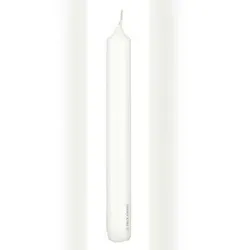 Leuchterkerzen Weiß 185 x 21 mm, 10 Stück, Wiedemann Kerzen