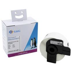 G&G Etiketten Kompatibel ersetzt Brother DK-11208 38 x 90 mm Thermodirekt Papier Weiß 400 St. Permanent haftend Adress-Etiketten ET-B-G-11208