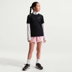 NIKE Miler Dri-FIT Trainingsshirt Kinder 010 - black/reflective silv XL (158-170 cm)