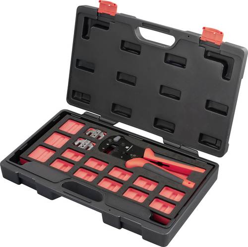 TOOLCRAFT TO-9660081 Crimpzangen-Set Inkl. Crimpsortiment mit Koffer
