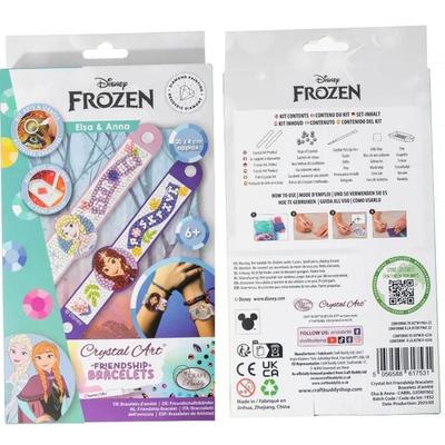Craft Buddy CABRL-32DNY002 - Crystal Art Friendship Bracelets, Disney Frozen Elsa & Anna, Freundschaftsarmbänder