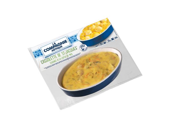 LA COMPAGNIE ARTIQUE Cassolette de St Jacques cuisinée à la Laitue de Mer 300g