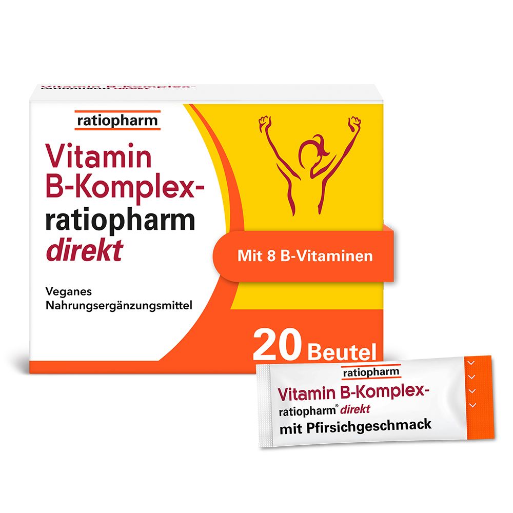 Vitamin B-KOMPLEX-ratiopharm direkt Pulver 20 St