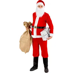 tectake® Herrenkostüm Weihnachtsmann