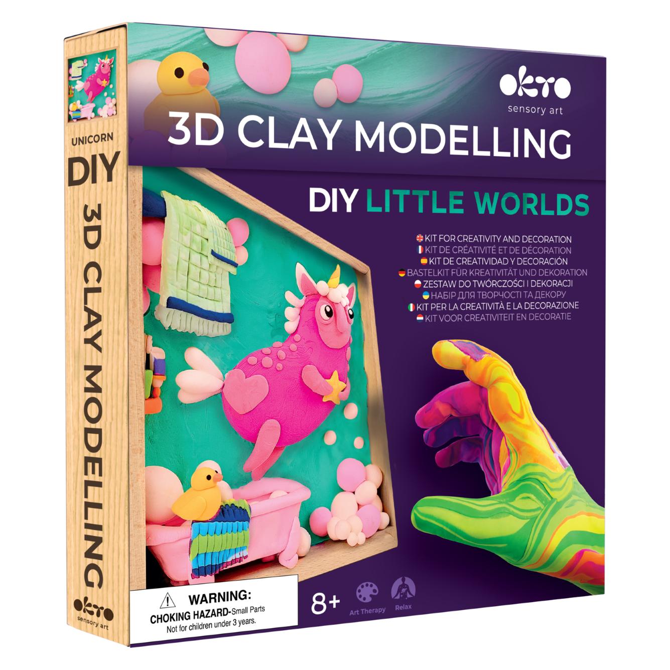 Okto Set Modelliermasse Air Clay Little Worlds (20050)