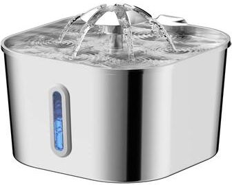 Uplift Essentials Elite Stainless Steel Automatic Cat Water Fountain fountain