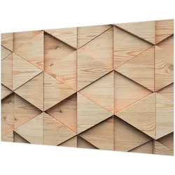 FOTOTAPETE 104x70 cm - Holzmosaik