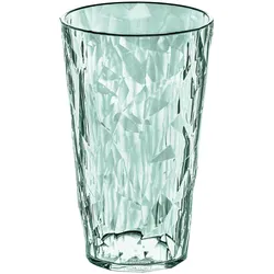 Koziol Club Light S Glas aus Kunststoff stapelbar / bruchsicher 400 ml transparent eucalyptus green