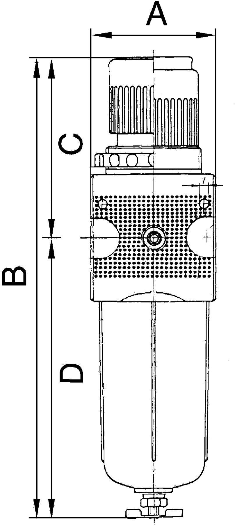 Riegler Filterregler »multifix«, mit PC-Behälter, Schutzkorb, BG 4, G 1 (C 45-S 10)
