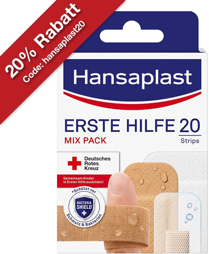 Hansaplast Erste Hilfe Pflaster Mix 20stk