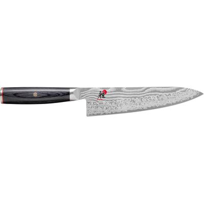 Kochmesser MIYABI "Miyabi 5000FCD Gyutoh", schwarz, Klingenlänge 20cm, Spezialklingenstahl, Stahl, Kochmesser, Kochmesser, Klingenlänge 20 cm, FRIODUR eisgehärtete Klinge