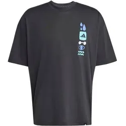 ADIDAS Herren Shirt Power Grafik, Größe M in Grau Grau