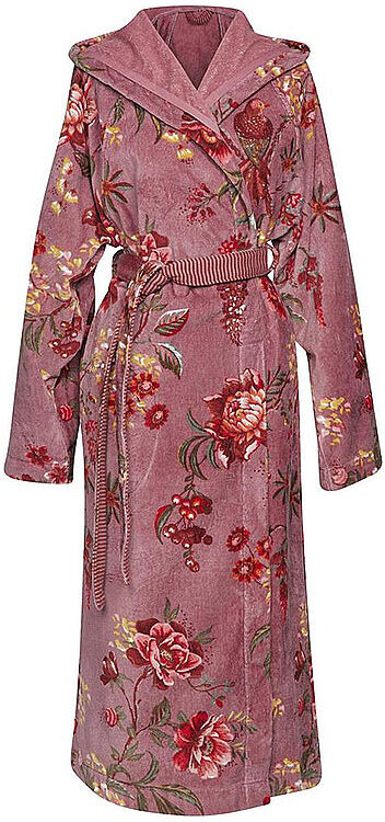 PIP STUDIO Damen Bademantel SECRET GARDEN Mauve beere   S S
