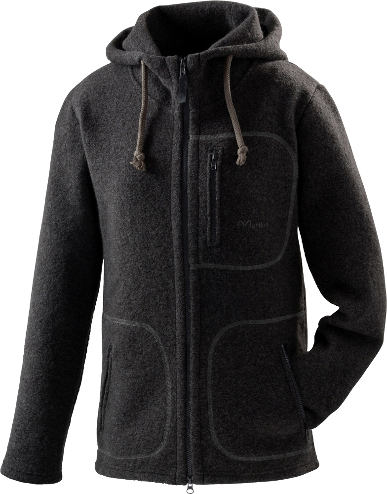 Mufflon W300 Mu-Halva black-Nähte anthracite L