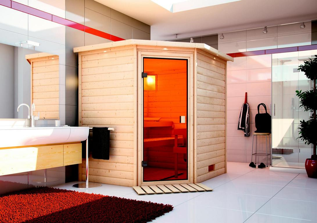 KARIBUHOLZT Sauna Mia Eck, o. Zub. bronz.GGT u. DK 08288903
