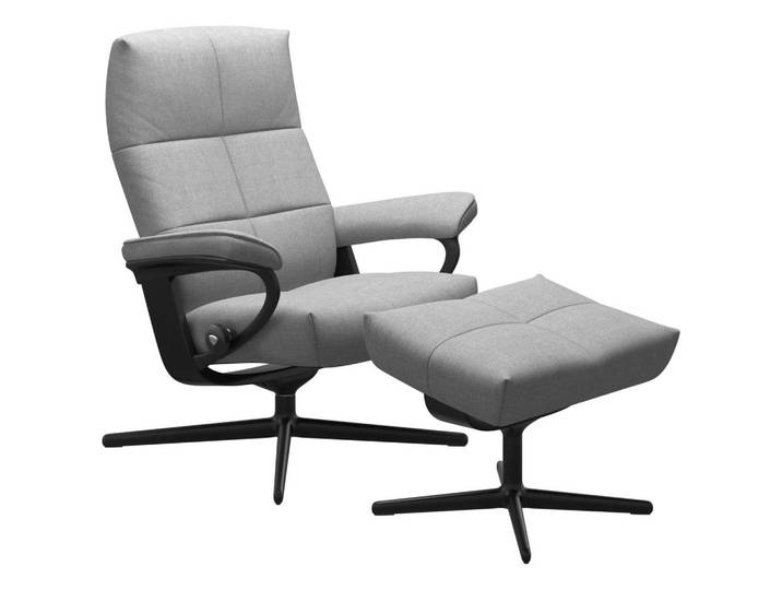 Stressless Relaxsesselset David, Hellgrau, Holz, Metall, Buche, Schichtholz, 84x103x74 cm, erweiterbar (Typenauswahl), Fußauswahl, Stoffauswahl, Relaxfunktion, Wohnzimmer, Sessel, Relaxsessel