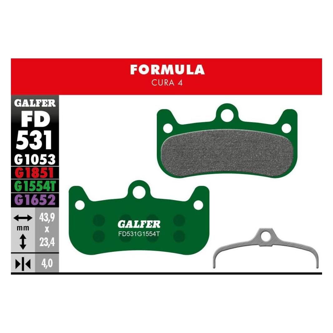 Galfer Bike Pro Bremsbeläge (Formula, Semi-Metallisch) (FD531G1554T)
