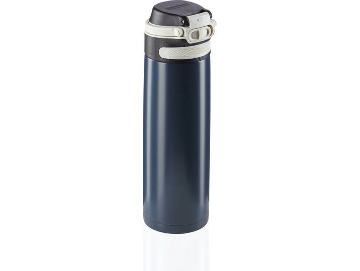Leifheit thermosbeker Flip - 600 ml - RVS - donkerblauw