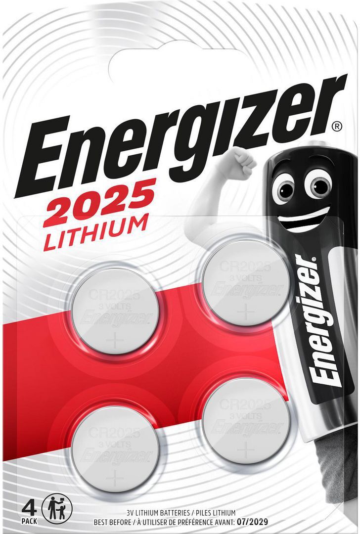 Energizer Batteri Lithium CR2025 4/fp