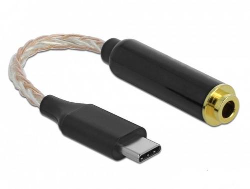 Delock USB-C, Audio Adapter [1x USB-C Stecker - 1x Klinkenbuchse 3.5 mm] 66302 12.5cm