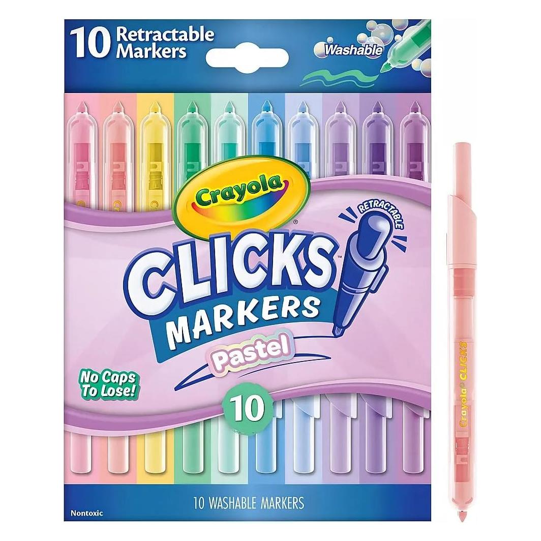 Crayola 10 Filzstifte Pastell Clicks (10x) (58-8378)