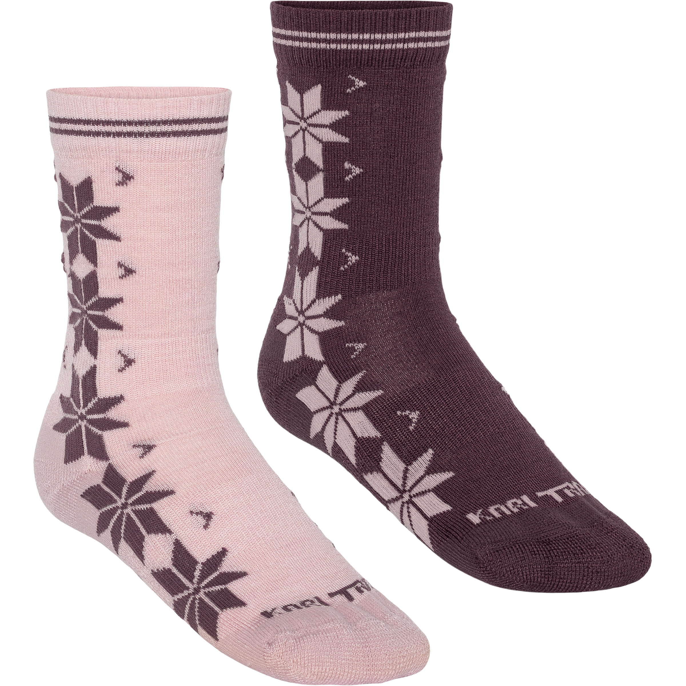 Kari Traa Vinst 2er Pack Damen Freizeitsocken rosa Größe 39 Lifestyle Hautfreundlich Merinowolle