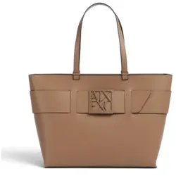 A|X Armani Exchange für Damen. 9491270A874U6186 Susy M Shopper-Tasche braun (OSFA), Lässig, Polyurethan