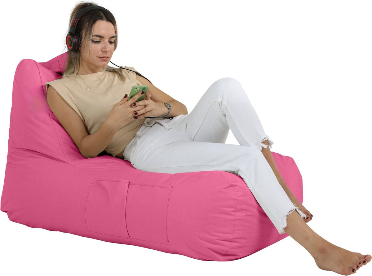 Xoft Living - Zitzak Lounge - Roze - Voor Volwassenen en Kinderen