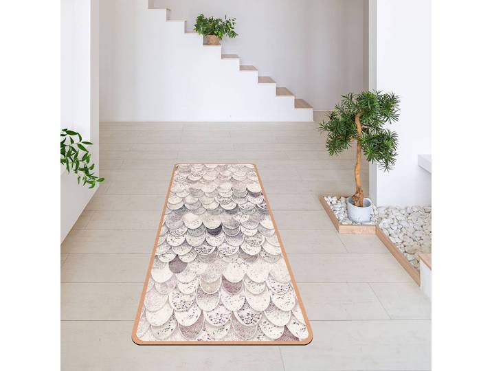 Tapis de yoga Sirène 183 x 61cm Blanc