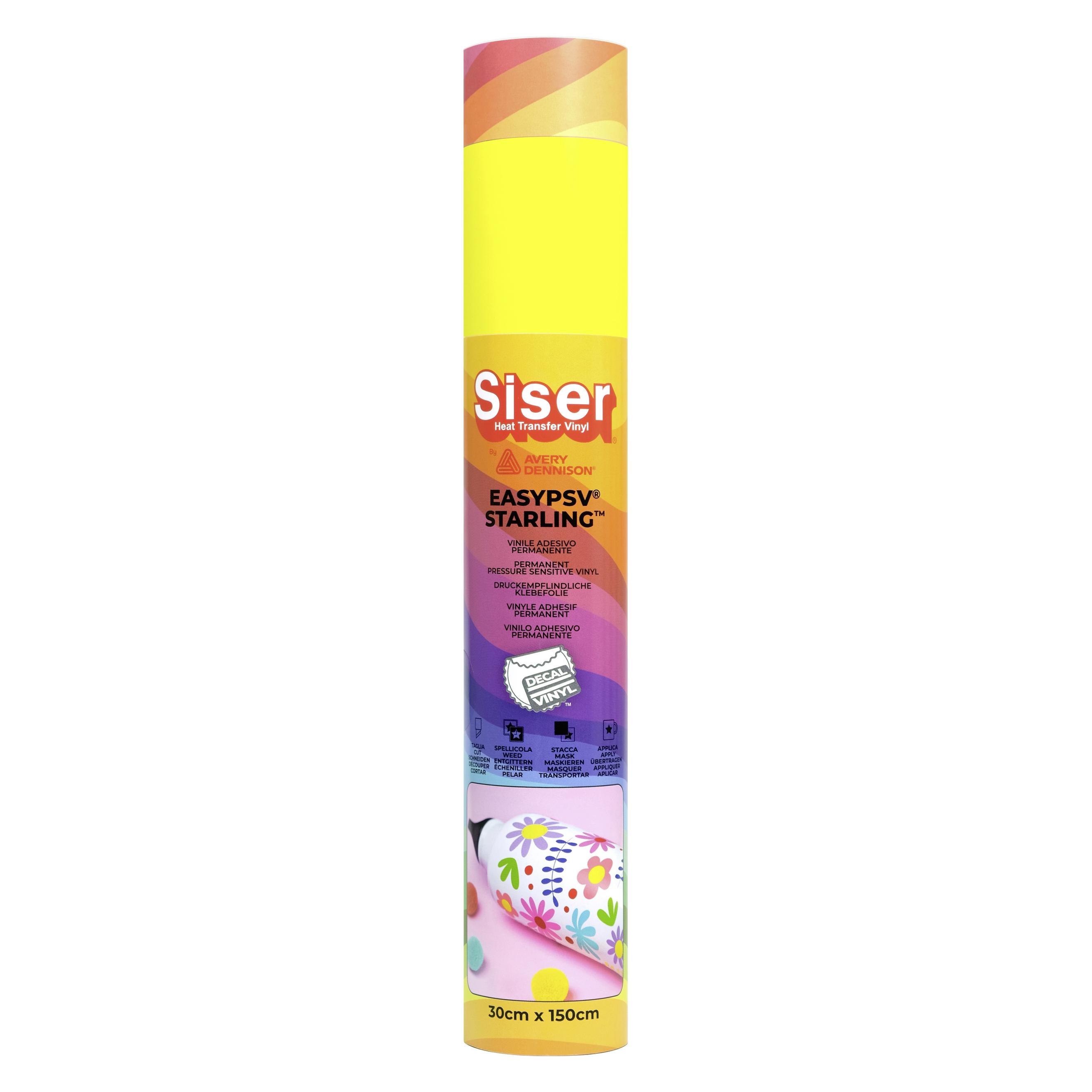 Siser selbstklebende Folie Schnittbreite 30 cm Canaryyellow (1FEPSV-CY-3015)