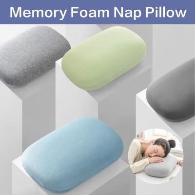 Inspired Finds Memory Foam Travel Neck Pillow Slow Rebound Cervical Support & Nap Cushion cool Feel(grey) 13.39x9.45in