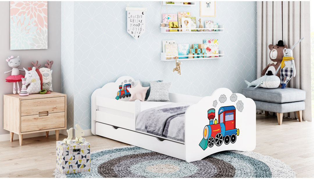 Isabelle & Max Middlet Storage Kids Bed White EU Toddler - 80 x 160 cm