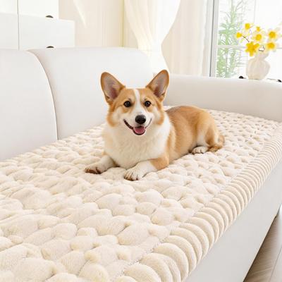 Garvee Non‑Slip Washable Dog Couch Cover, Soft Fuzzy Pet Friendly Loveseat Sofa Slipcover