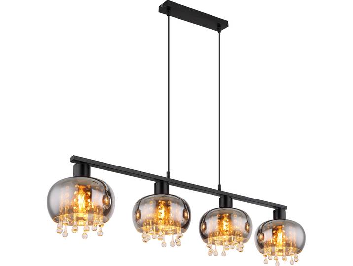 Globo Lighting Plafonnier métal noir mat\, 1x E27 LED
