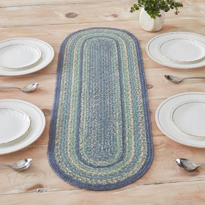 VHC Brands Jolie Jute Oval Runner 12x36