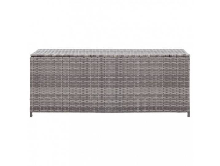 Coffres de jardin Boite de rangement de jardin Gris 120x50x60 cm Resine tressee