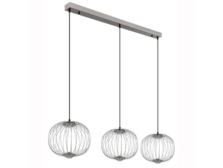 Hängelampe Esstischlampe Pendellampe chrom LED Wohnzimmerlampe 3 flammig H 150cm
