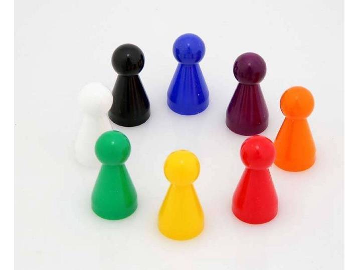 Twisk - Buitenspeelgoed Pionnen - 100 stuks - Wit