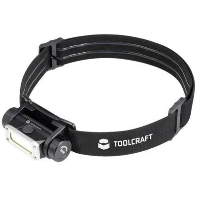 TOOLCRAFT TO-9469515 COB LED Stirnlampe Li-Ionen Akkus 450lm 13h TO-9469515