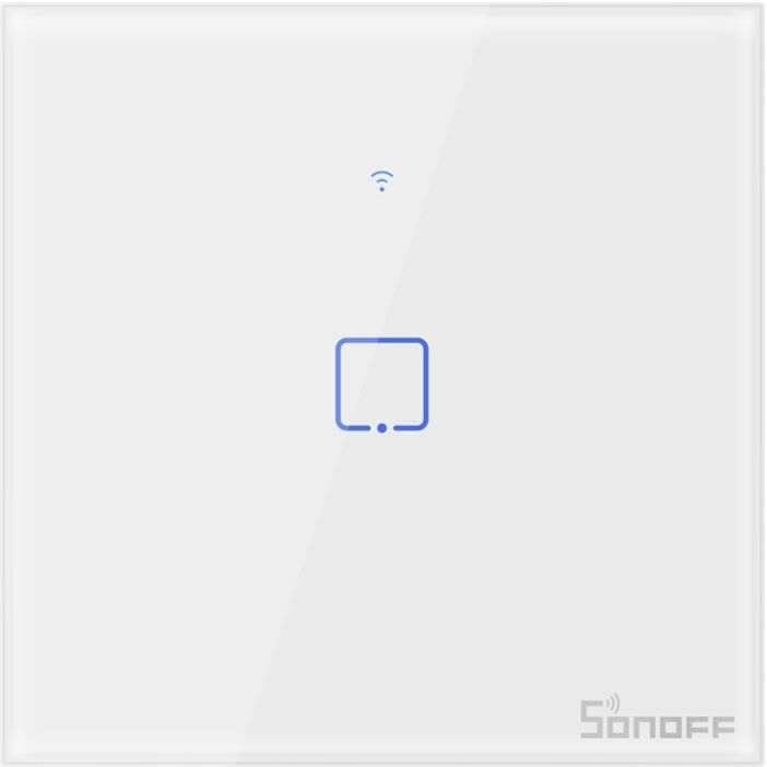 Interruptor de Parede Simples Táctil Inteligente Wi-Fi - Sonoff T1EU1C-TX