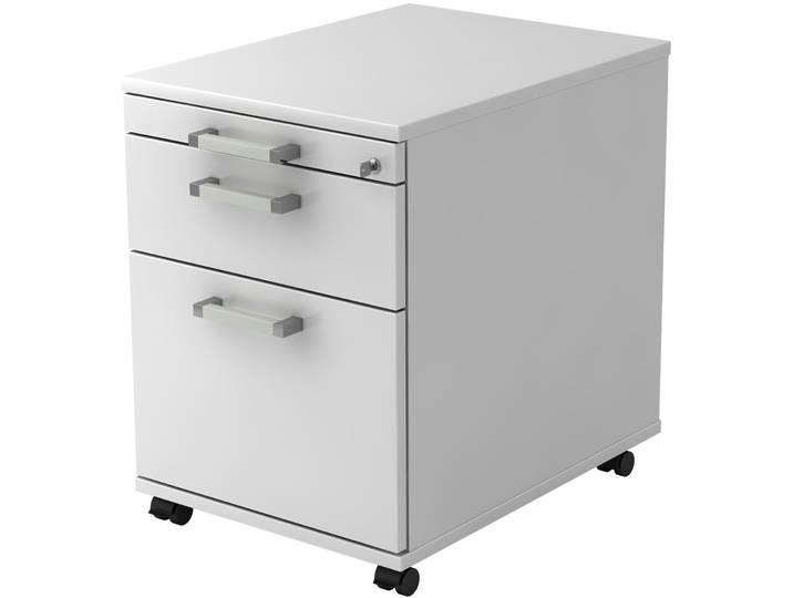 Rollcontainer Office weiss Holzwerkstoff B 42.8 H 59 cm - Rollcontainer