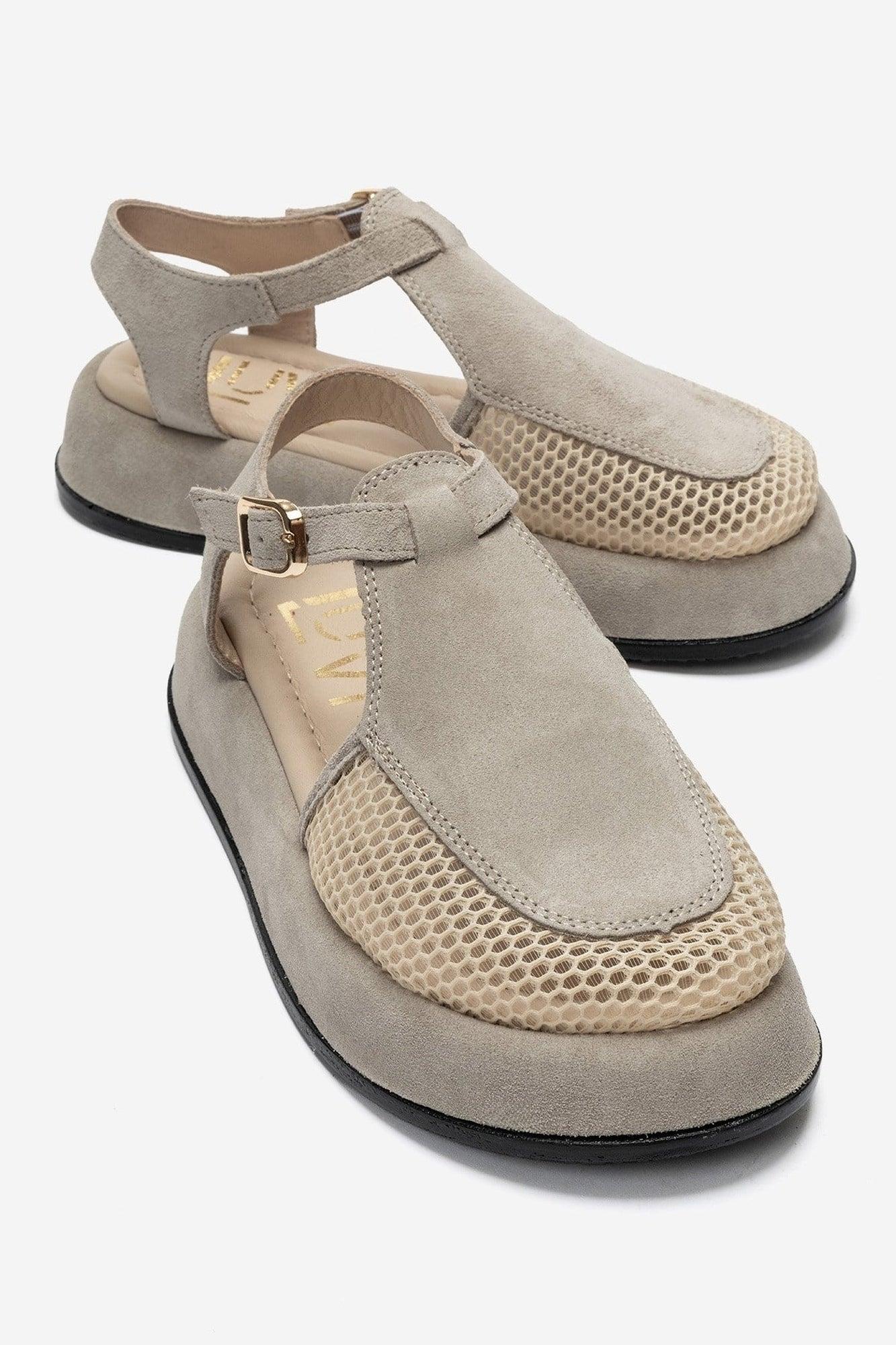 Lurelia Leder Plateau Sandale