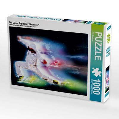 CALVENDO Puzzle The Dance Explosion 'Neonlicht' | 1000 Teile Lege-Größe 64x48cm Foto-Puzzle für glückliche Stunden