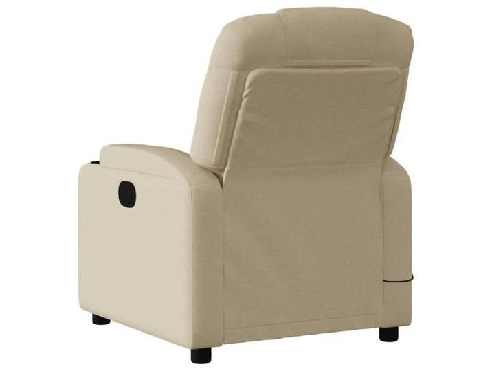 Crème - Fauteuil inclinable en tissu crème - Fauteuil individuel - Capacité 110 kg(1parcel)oen72g