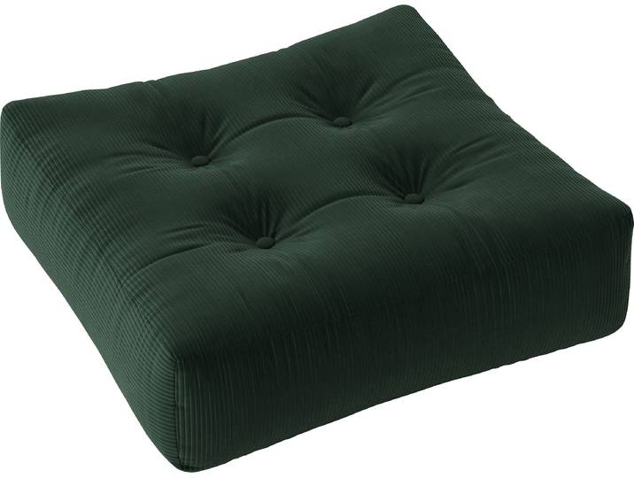 Pouf KARUP DESIGN More - Multifunktionales und bequemes Bodenkissen. , grün (seetang), B:70cm H:22cm T:70cm, Stoff, Poufs, Pouf, Flexibel einsetzbar, stapelbar & in mehreren Farben erhältlich