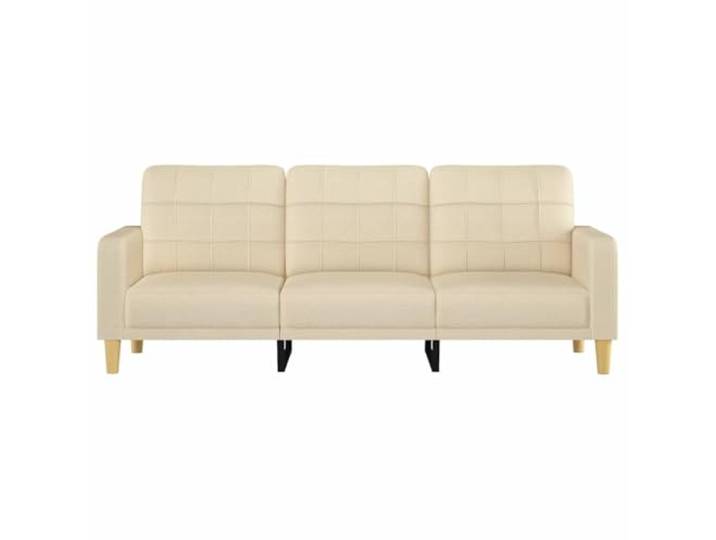 KTHLBRH 3-Sitzer-Sofa, Creme, 180 cm, aus Stoff Gestell aus robustem Metall, Polsterung aus Schaumstoff, modernes Design für Wohnzimmer