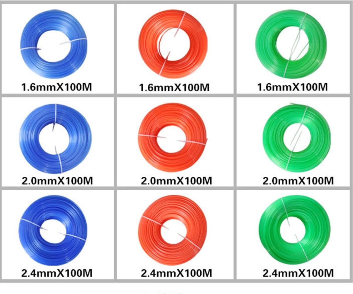 INF 2.0mm runde Nylon-Fadenspule 100m, Entengrün – Stabile Schnittleistung für Rasentrimmer