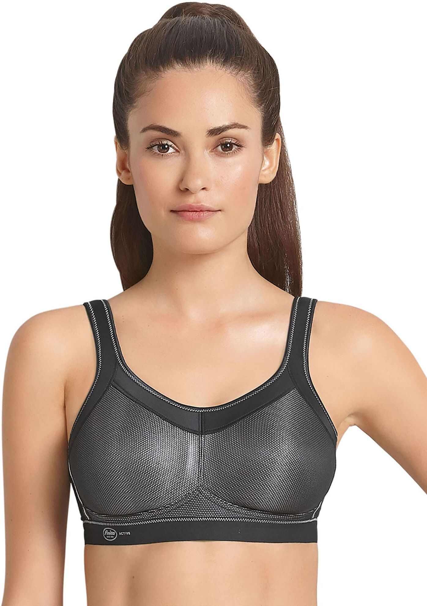 Sport-BH ANITA "Sport BH momentum", Damen, Gr. 70, Cup G, schwarz, Obermaterial: 70% Polyester PES. 15% Polyamid PA. 15% Elasthan EL., BHs Sport-BH