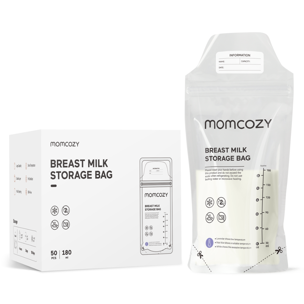 MomCozy Disposable Breastmilk Storage Bags 120&nbsp;un. 180mL